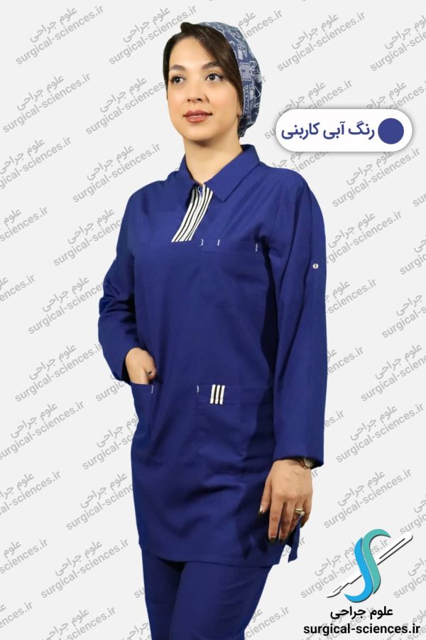 اسکراب زنانه کد 302 رنگ آبی کاربنی