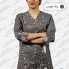 تونیک اسکراب زنانه طرحدار رنگ طوسی کد313